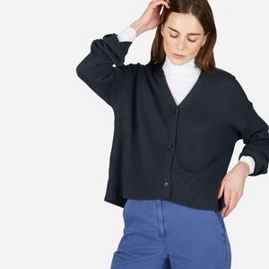 Everlane The Soft Cotton Square Cardigan